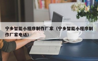 高平宁乡智能小程序制作厂家（宁乡智能小程序制作厂家电话）